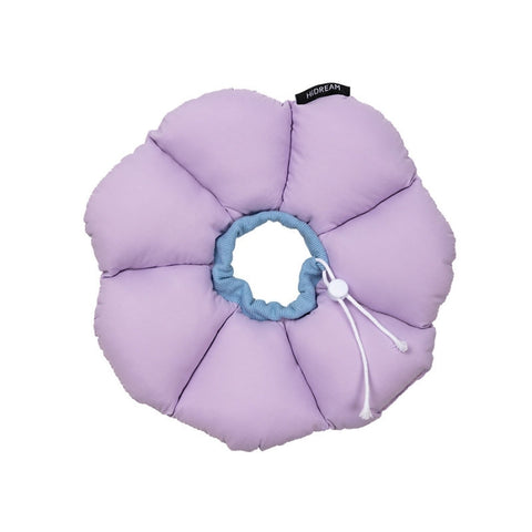 Hidream：花朵型伊麗莎白貓頸圈-紫-S