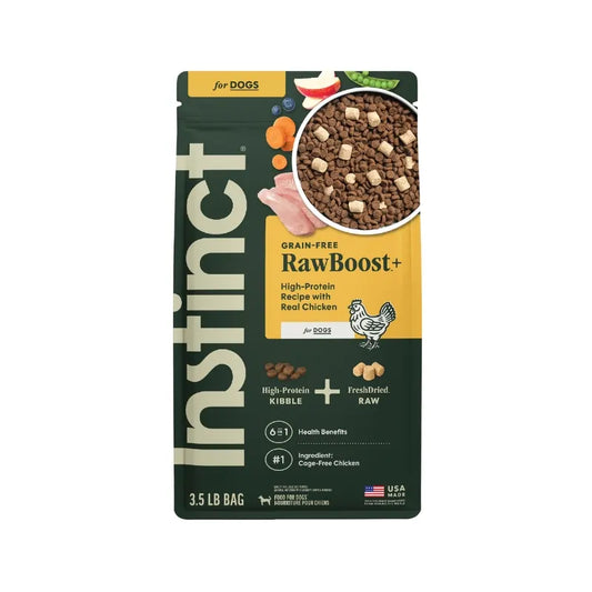 Instinct 天然百利: 凍乾生肉粒無穀物雞肉狗糧 -3.5lb