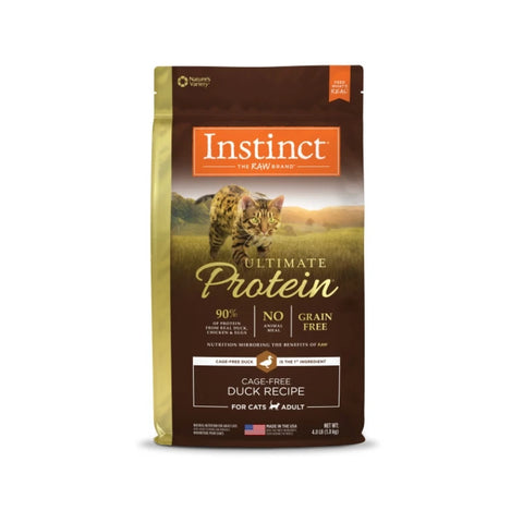 Instinct 天然百利: 優質蛋白質鴨肉貓糧 - 4lb