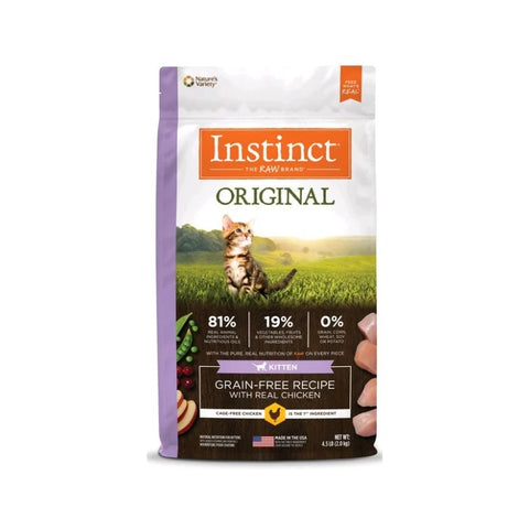 Instinct 天然百利: 無穀物雞肉貓糧幼貓 - 4.5lb