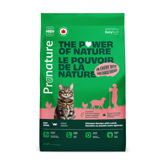 Pronature：成貓雞加羊肉去毛球配方 - 2kg