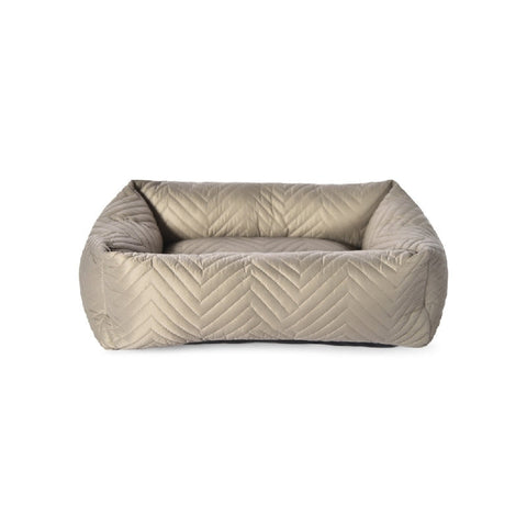 Lemmikki：斜紋灰色寵物窩6040H19cm