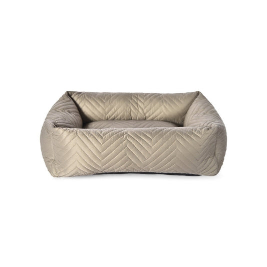 Lemmikki：斜紋灰色寵物窩6040H19cm