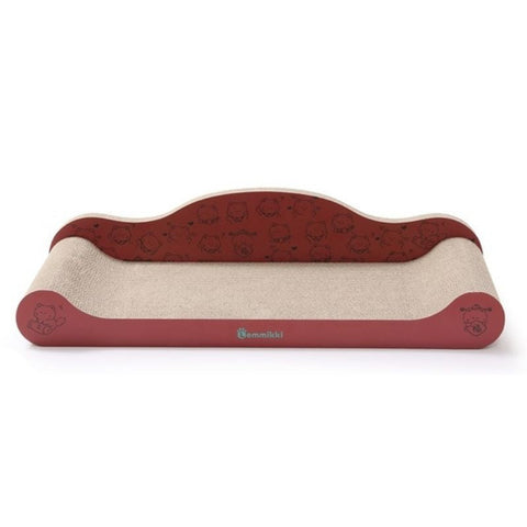 LEMMIKKI: 紅色公主沙發貓抓板 65x29x15cm