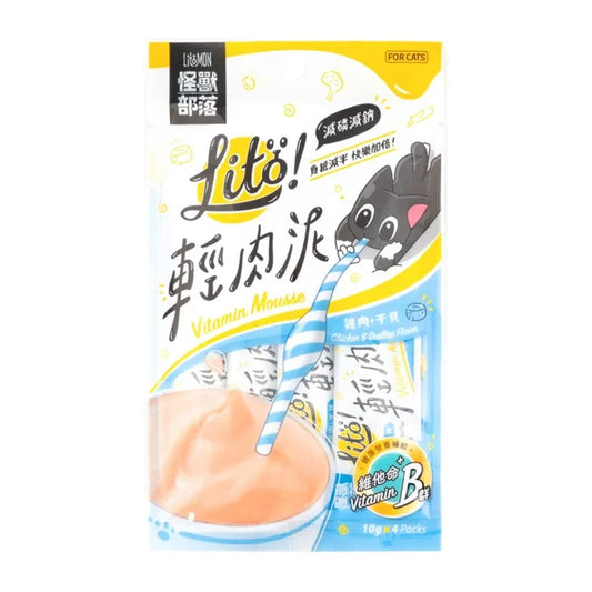 Litomon 怪獸部落: 維他命B雞肉干貝輕肉泥