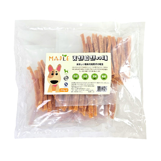 Maple: 美味雞胸肉條狗小食 - 250g x 4包