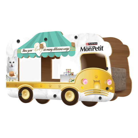 Mon Petit：星級餐車貓抓板(顏色隨機)
