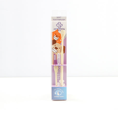 Petedison：貓犬軟毛牙刷連替換裝