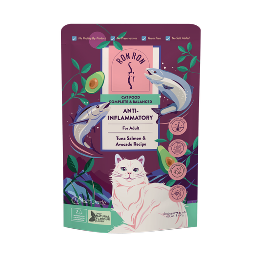 RonRon：吞拿三文魚牛油果成貓主食包75g
