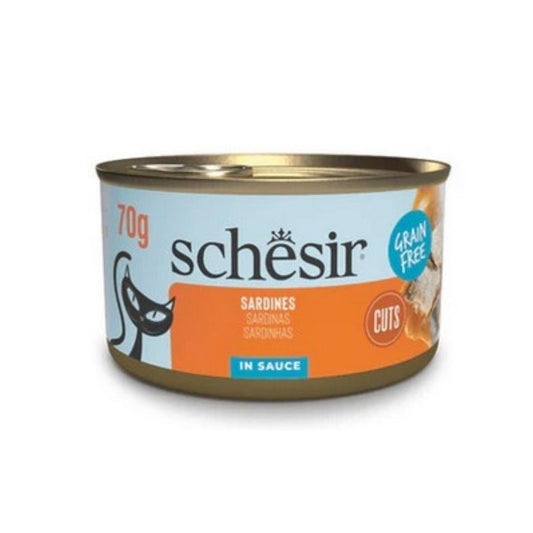 SCHESIR: 無穀汁煮沙丁魚貓罐頭70g