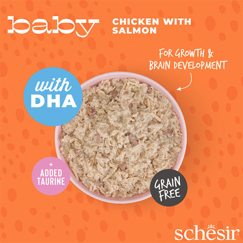 Schesir: Baby Series - Chicken &amp; Salmon Main Course Jar - 70g 