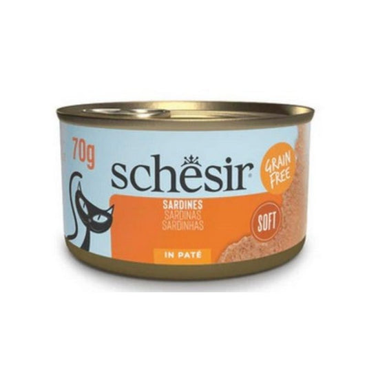 SCHESIR: 無穀沙丁魚醬貓罐頭70g