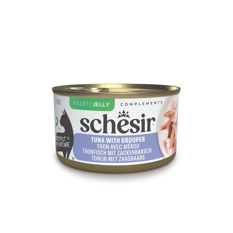 Schesir: Natural Tuna with Grouper and Rice in Jelly Cat Food - 70g