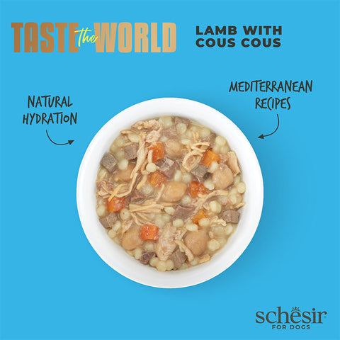 Schesir: Taste The World - Lamb and Chicken Broth Dog Food Canned Food - 150g