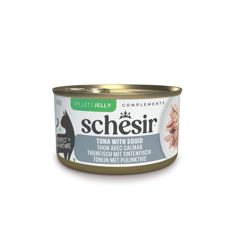 Schesir: Natural Tuna with Squid and Rice in Jelly Cat Food - 70g