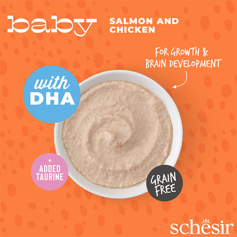 Schesir: Baby Series - Salmon &amp; Chicken Mousse Main Course Roll - 70g 