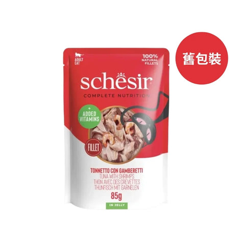 Schesir: PHASE 2 - Tuna and Shrimp Cat Food Jelly Bun 85g