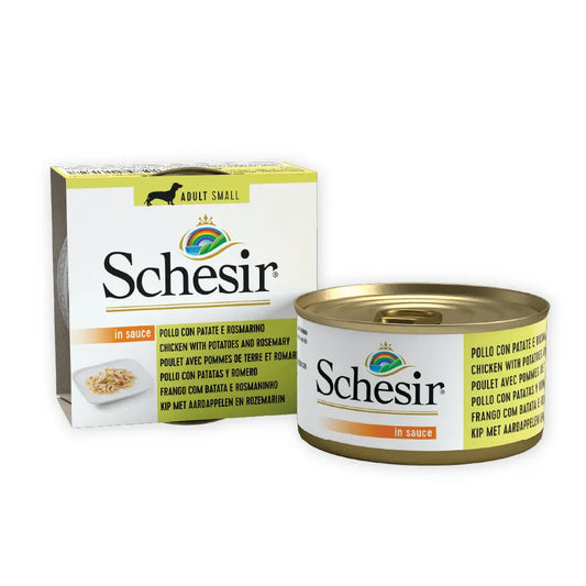 Schesir: Wet Original Broth - Chicken, Potato, and Rosemary Dog Food - 85g