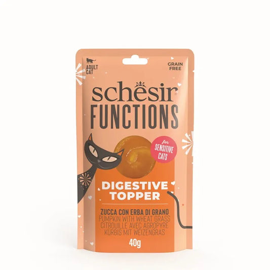 Schesir ：Functions - 無穀南瓜&小麥草貓用慕斯餐包 - 40g
