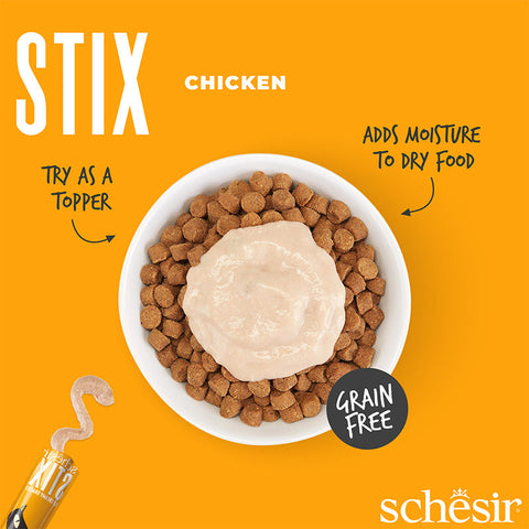 Schesir ：STIX系列 - 無穀貓條雞肉口味 - 6x15g