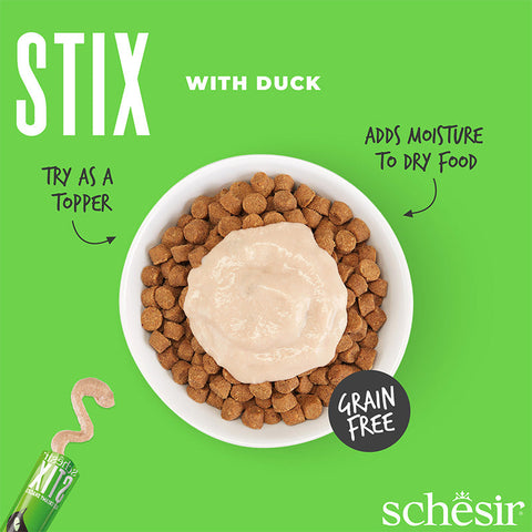 Schesir ：STIX系列 - 無穀貓條鴨肉口味 - 6x15g