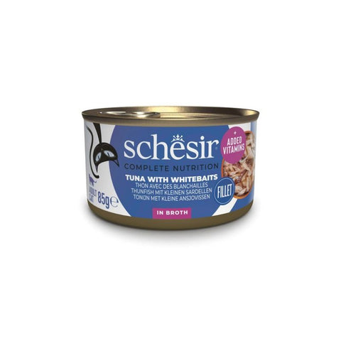 Schesir ：Wet Original 水煮 - 吞拿魚白飯魚貓罐頭 - 85g