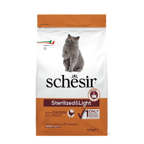 Schesir 雪詩雅 : 雞肉絕育及體重控制貓糧|Schesir - Chicken Neuter And Weight Control Cat Food