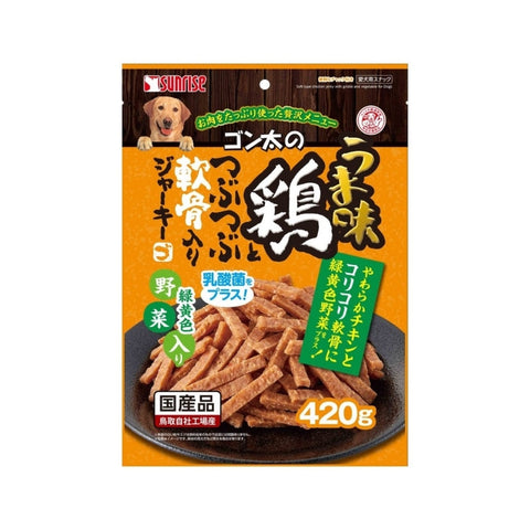 Sunrise：野菜雞肉軟骨幼條420g