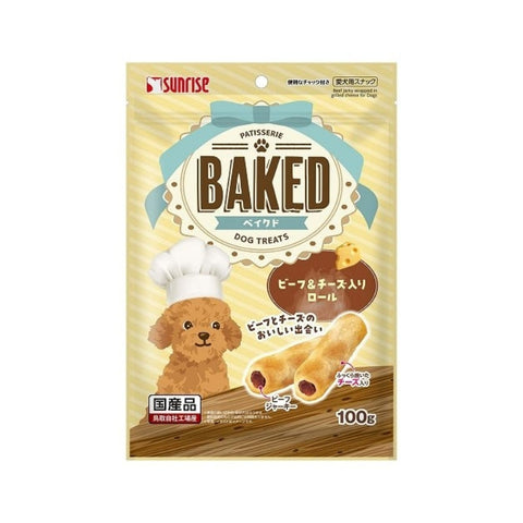 Sunrise：犬用牛肉芝士小卷100g