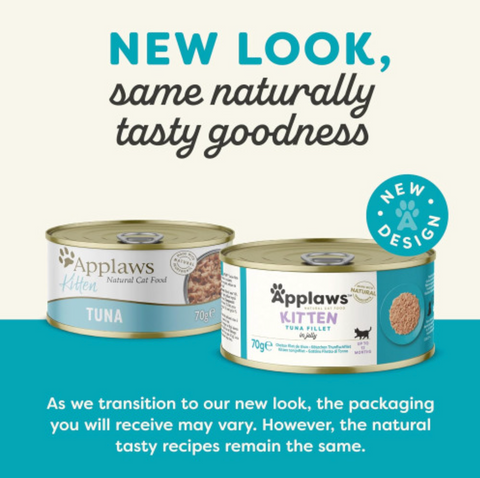 Applaws: Tuna Kitten Cans (New and old packaging shipped randomly)
