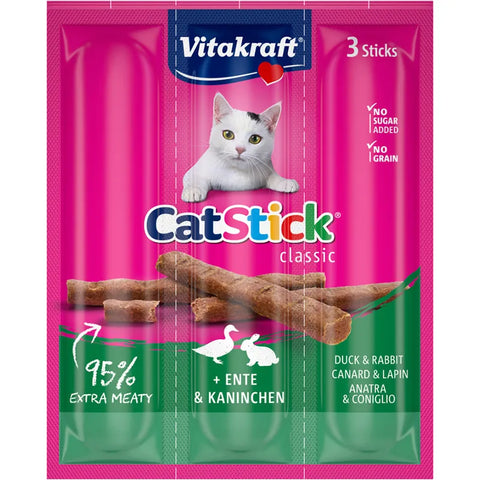 Vitakraft - Cat Treats Duck & Rabbit Meat Stick