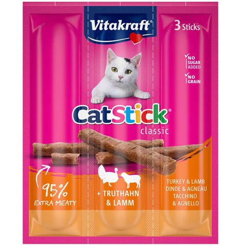 Vitakraft - Cat Treats Turkey & Lamb Meat Stick