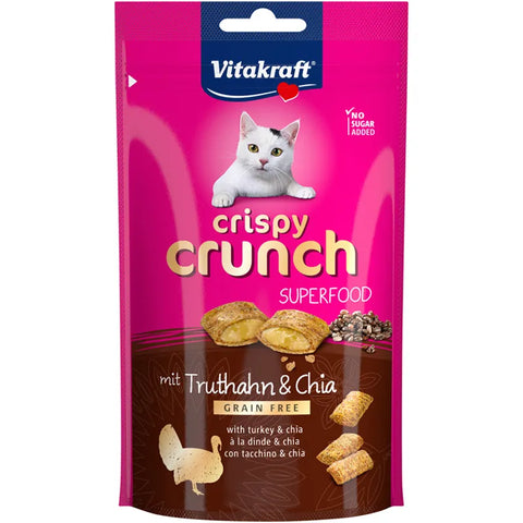 Vitakraft - Cat Treats Crispy Crunch Turkey & Chia Seed