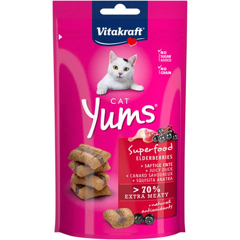 Vitakraft - Cat Treat Gravy Muffin with Duck Elderberries