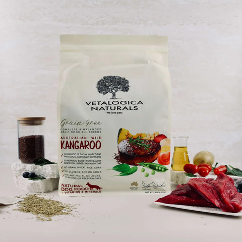 Vetalogica Naturals: Grain-Free Wild Kangaroo Meat Hypoallergenic Dog Food