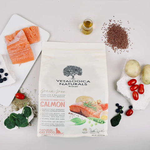 Vetalogica Naturals: Grain-Free Wild Salmon Cat Food for Adults