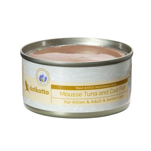 Astkatta: Cod and Tuna Mousse Cat Food - All Cats - 80g