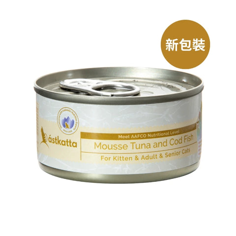 Astkatta: Cod and Tuna Mousse Cat Food - All Cats - 80g