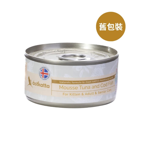 Astkatta: Cod and Tuna Mousse Cat Food - All Cats - 80g