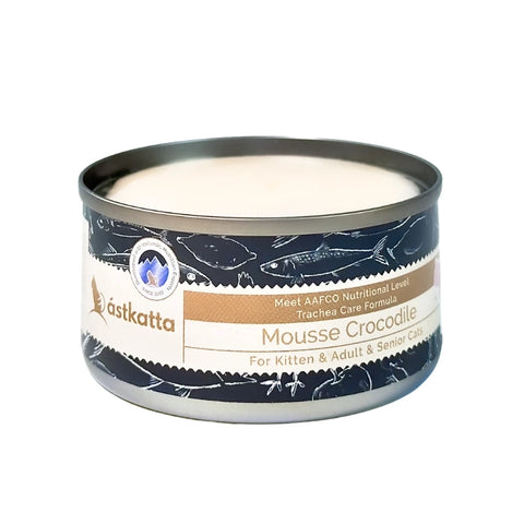 Astkatta: Pure Crocodile Meat Mousse Cat Food - Whole Cat - 80g