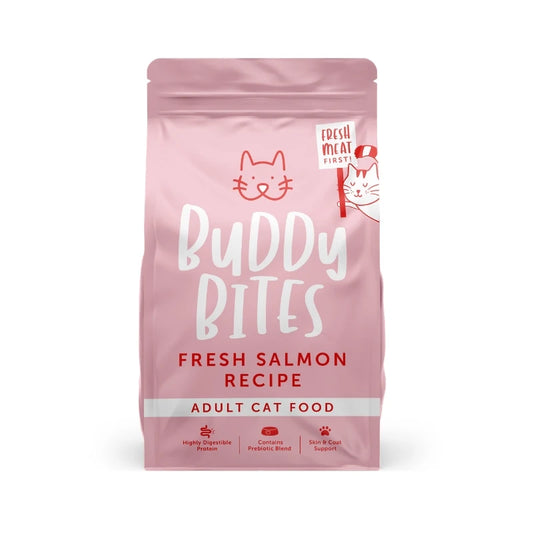 Buddy Bites：成貓乾糧三文魚-2kg (有效期至2027年3月1日)