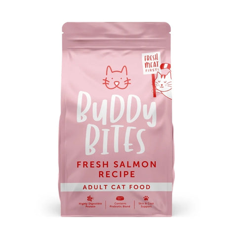 Buddy Bites：成貓乾糧三文魚-1kg
