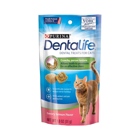 Dentalife: Cat Dental Biscuits, Salmon Flavor, 1.8 oz