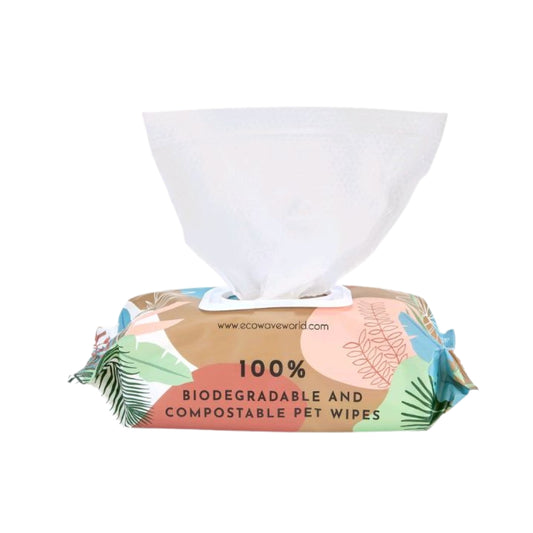 ECO WAVE：低敏感植物性寵物濕巾100片