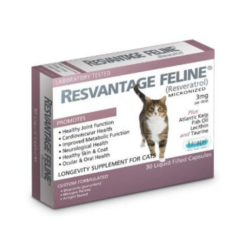 FourFlax：白藜蘆醇老年及癌癥貓30粒裝