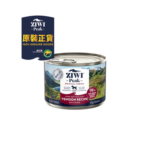 Ziwi Peak 滋益巔峰：鮮肉狗罐頭鹿肉配方 - 170g