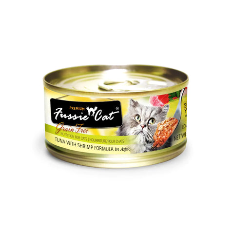 FussieCat - Black Diamond Pure Natural Cat Canned Tuna And Shrimp
