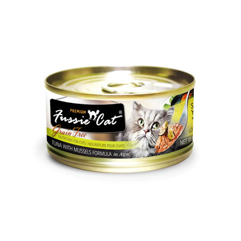 Fussie Cat - Black Diamond Pure Natural Cat Canned Tuna With Mussels