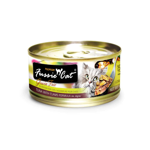 Fussie Cat - Black Diamond Pure Natural Cat Canned Tuna With Clams