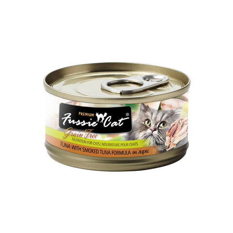Fussie Cat - Natural Cat Canned Tuna With Smoked Tuna